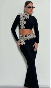 Ladies Party Wear 2 Piece Dress