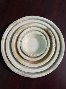 Round Areca Palm Leaf Plates