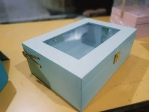 MDF Light Blue Gift Box