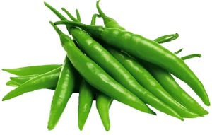 fresh green chilli