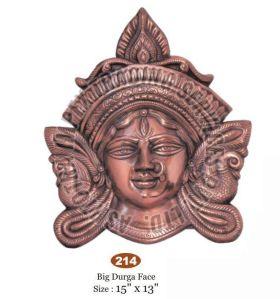 Brass Durga Face Statue