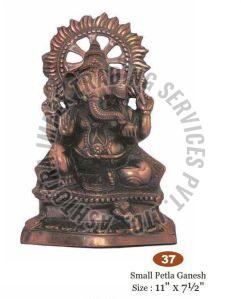 Brass Petla Ganesh Statue