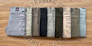 Multicolor Men Cotton Trouser