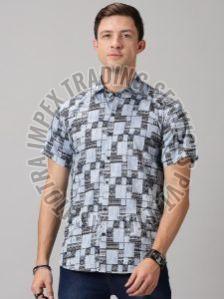 Printed Half Sleeve Mens Shirt