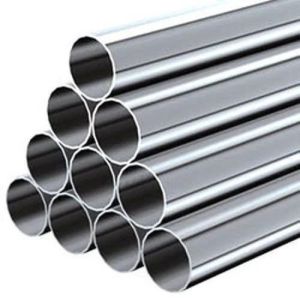 Silver Stainless Steel Round Pipe