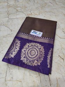 Plain Soft Semi Silk Saree