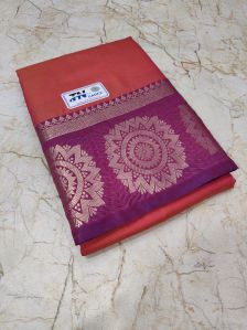 Plain Soft Semi Silk Saree