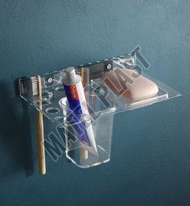 Plastic Soap Dish & Toothbrush Holder