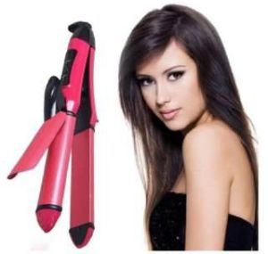 2 in 1 Hair Straightener and Curler Machine