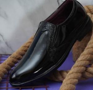 Mens Black Shiny Formal Shoes