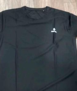 Mens Black Plain T Shirt