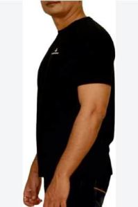 Mens Black Plain T Shirt