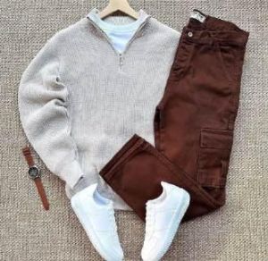 Mens Casual Wear Winter Co-Ord Set