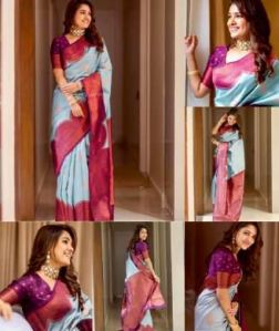 Ladies Printed Banarasi Saree