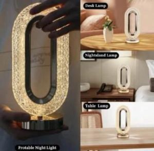 Crystal Table Lamp with Touch Control