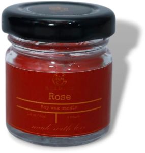 Glamlux Rose Scented Soy Wax Candle Set of 4