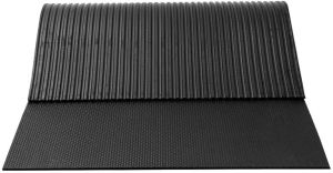 Black Rubber Hammer Top Stable Mat