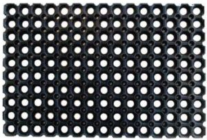 Black Rubber Hollow Mat