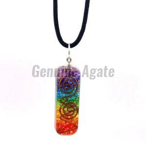 7 Chakra Orgone Pendant