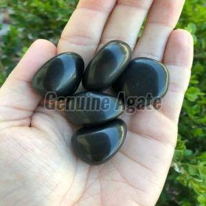 Black Agate Tumbled Stone