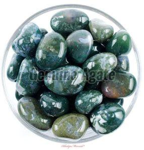 Moss Agate Tumbled Stone