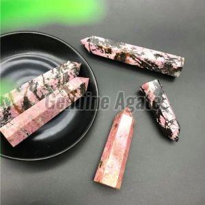 Rhodonite Gemstone Healing Wand