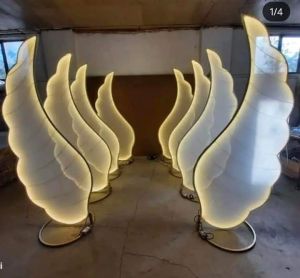 Cool White LED Wing Shaped Light Stand