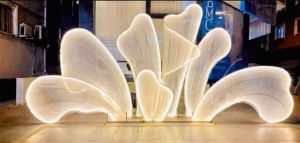 Golden LED Wedding Stage Backdrop Light
