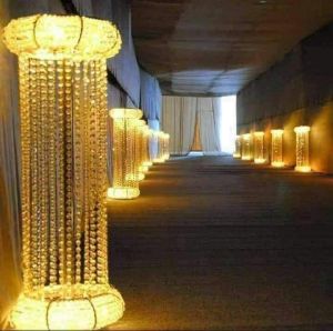 LED Wedding Crystal Pillar