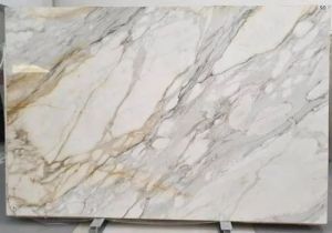 Italian Golden Statuario Marble Slab