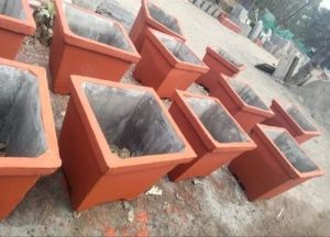Square Cement Flower Pot
