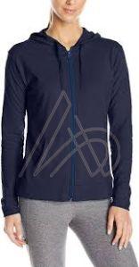 Ladies Pullover Navy Blue Cotton Hoodies