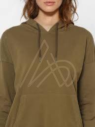 Ladies Pullover Olive Green Cotton Hoodies