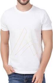 Mens Premium Poly Cotton White Round Neck T-Shirts