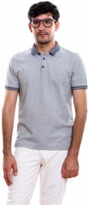 Mens Grey Polo T Shirt