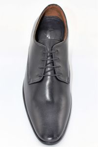 Mens Black Derby Softy Leather Shoes