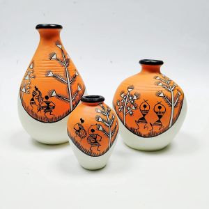 Terracotta Painted Vase