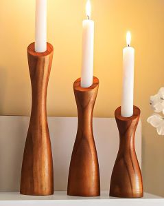 Wooden Candle Holder