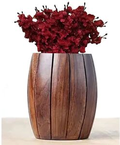 Wooden Flower Vase