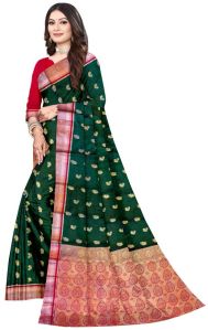 Bridal Green Tissue Silk Saree