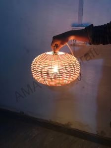 Hanging Bamboo Cane Lamp