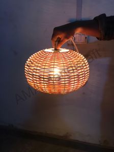 Hanging Bamboo Cane Lamp