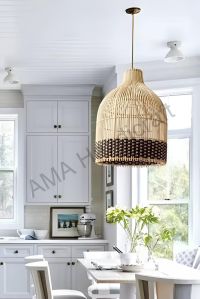 rattan bamboo hanging lamp