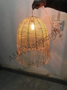 Rattan Pendant Dome Hanging Lamp