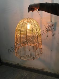 Rattan Pendant Dome Hanging Lamp