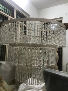 Wooden Beaded Chandelier
