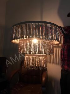 Wooden Beaded Chandelier