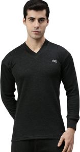 Lux Cottswool Black Mens Thermal Top