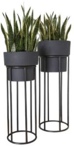 IR10010BK Iron Planter Set