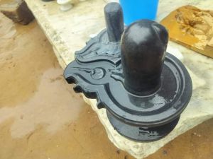 Marble Black Shivling Statue